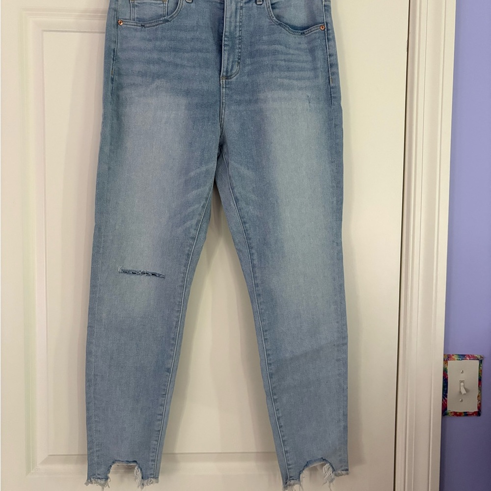 Light Blue Distressed Women's Jeans